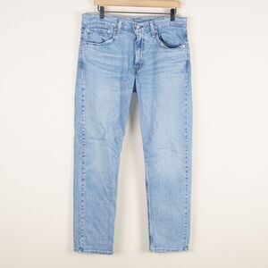 Levis 502 Taper Fit Light Wash Blue Jeans Mens Sz 33 x 32